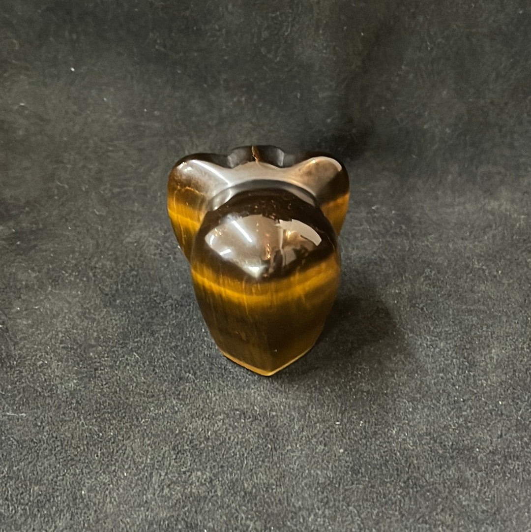 Mid-Century Modern Tiger’s-Eye Elephants
