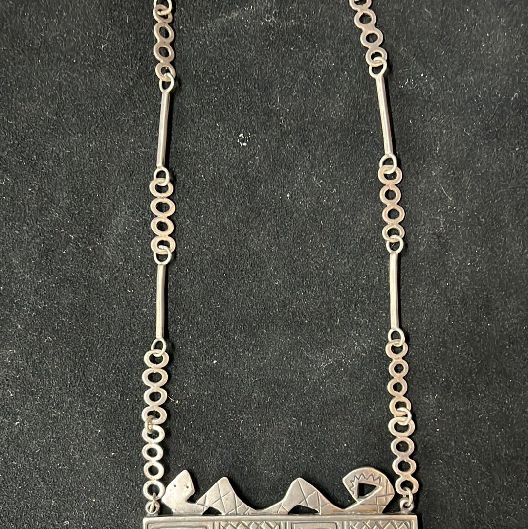 Judy Perlman Sterling Signed Necklace