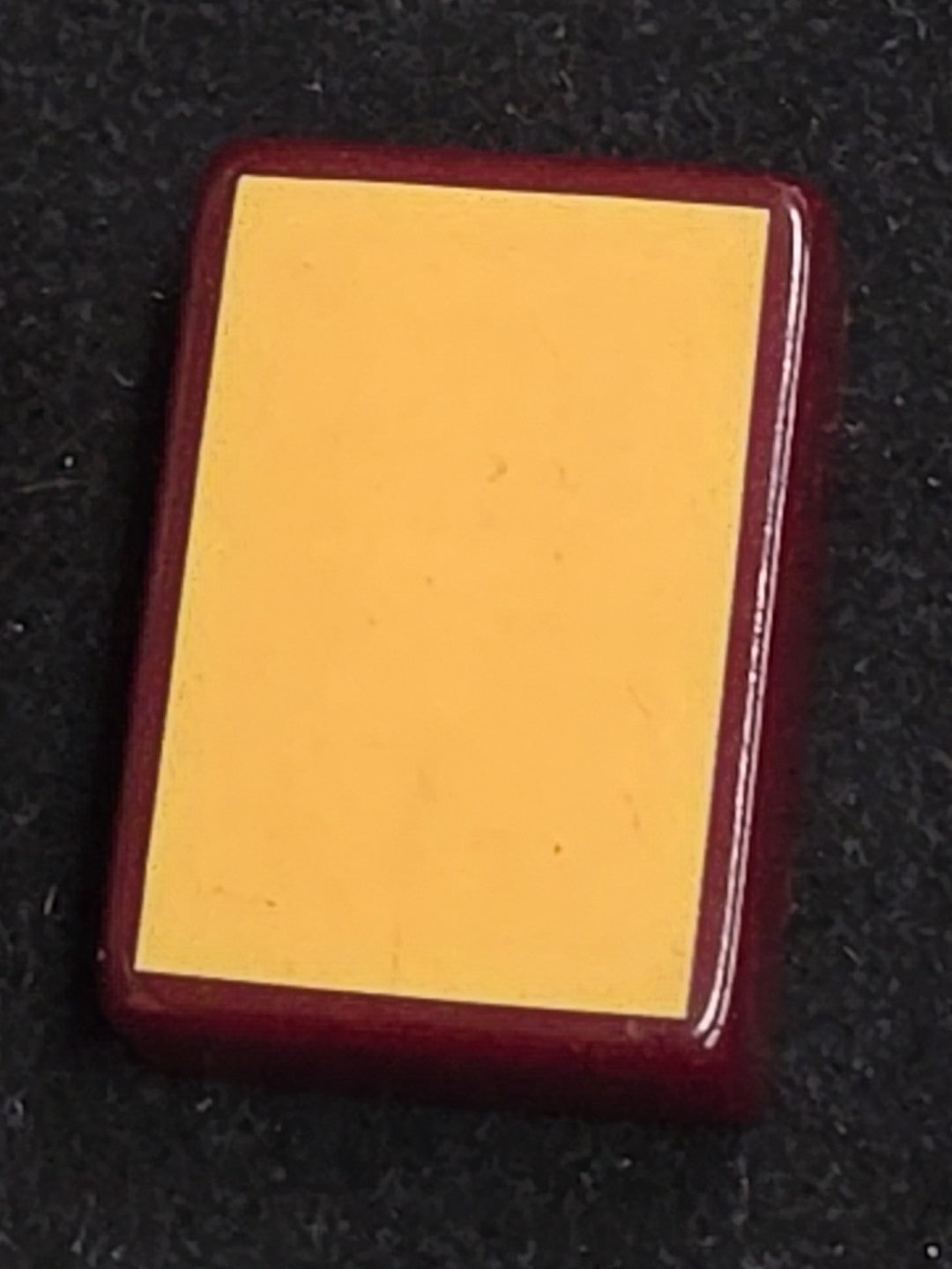 Enrobed Burgundy Bakelite Catalin Mahjong Tile Replacement | Three Bams