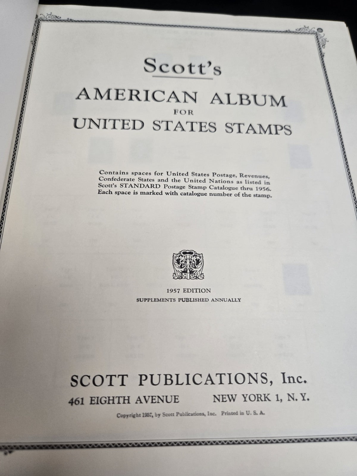 Scott's American Album for American Stamps