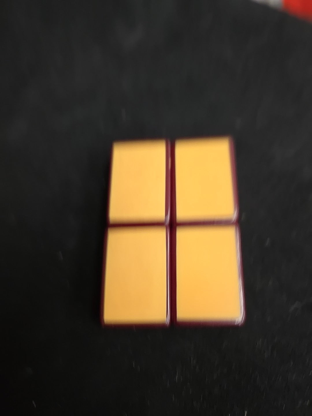 Four Enrobed Burgundy Bakelite Catalin Mahjong Tile Replacements | Nine Dot
