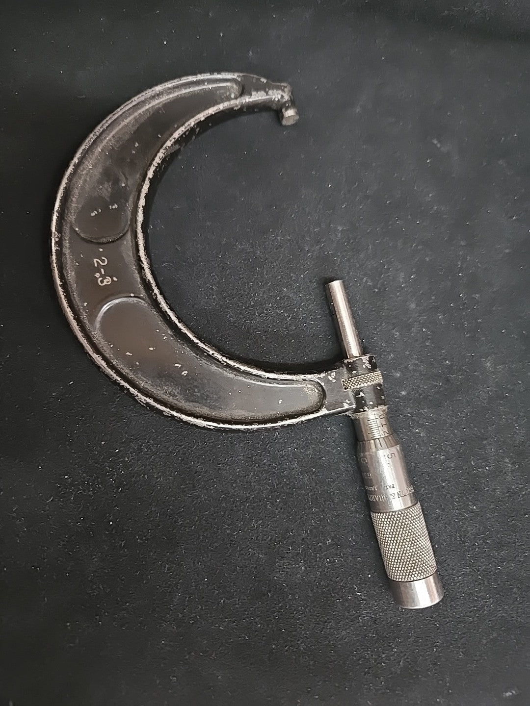 Vintage Brown and Sharpe Outside Micrometer 2 - 3 Inch No. 63a