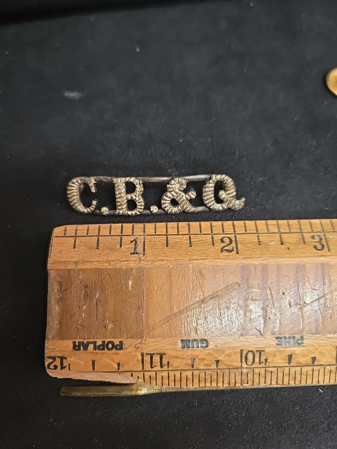 Vintage Chicago Burlington Quincy Lapel Pin