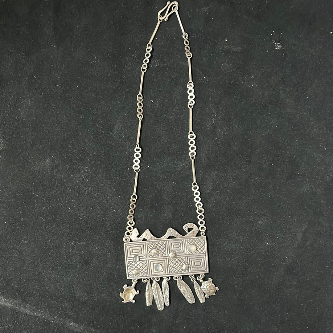 Judy Perlman Sterling Signed Necklace