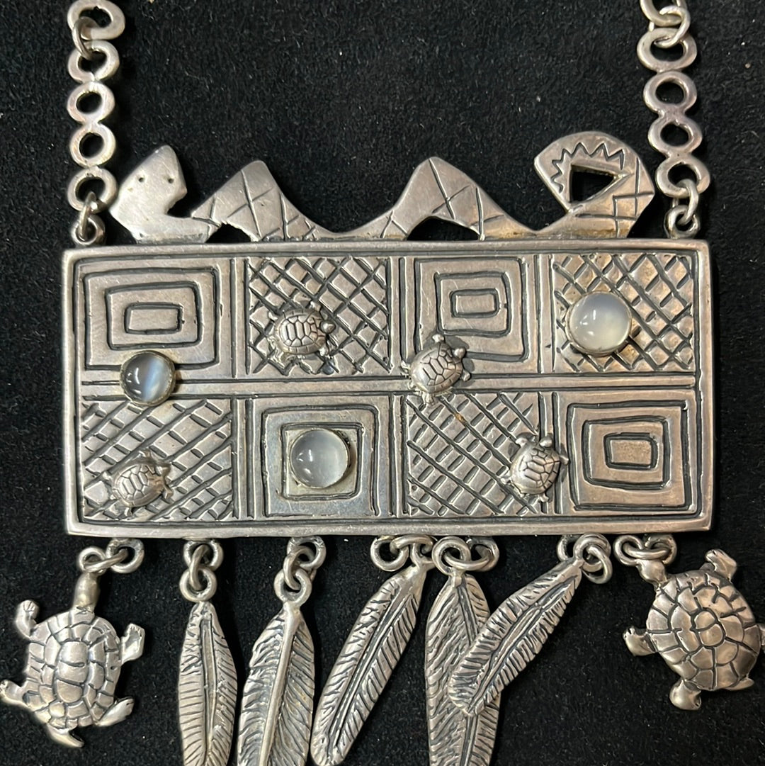 Judy Perlman Sterling Signed Necklace