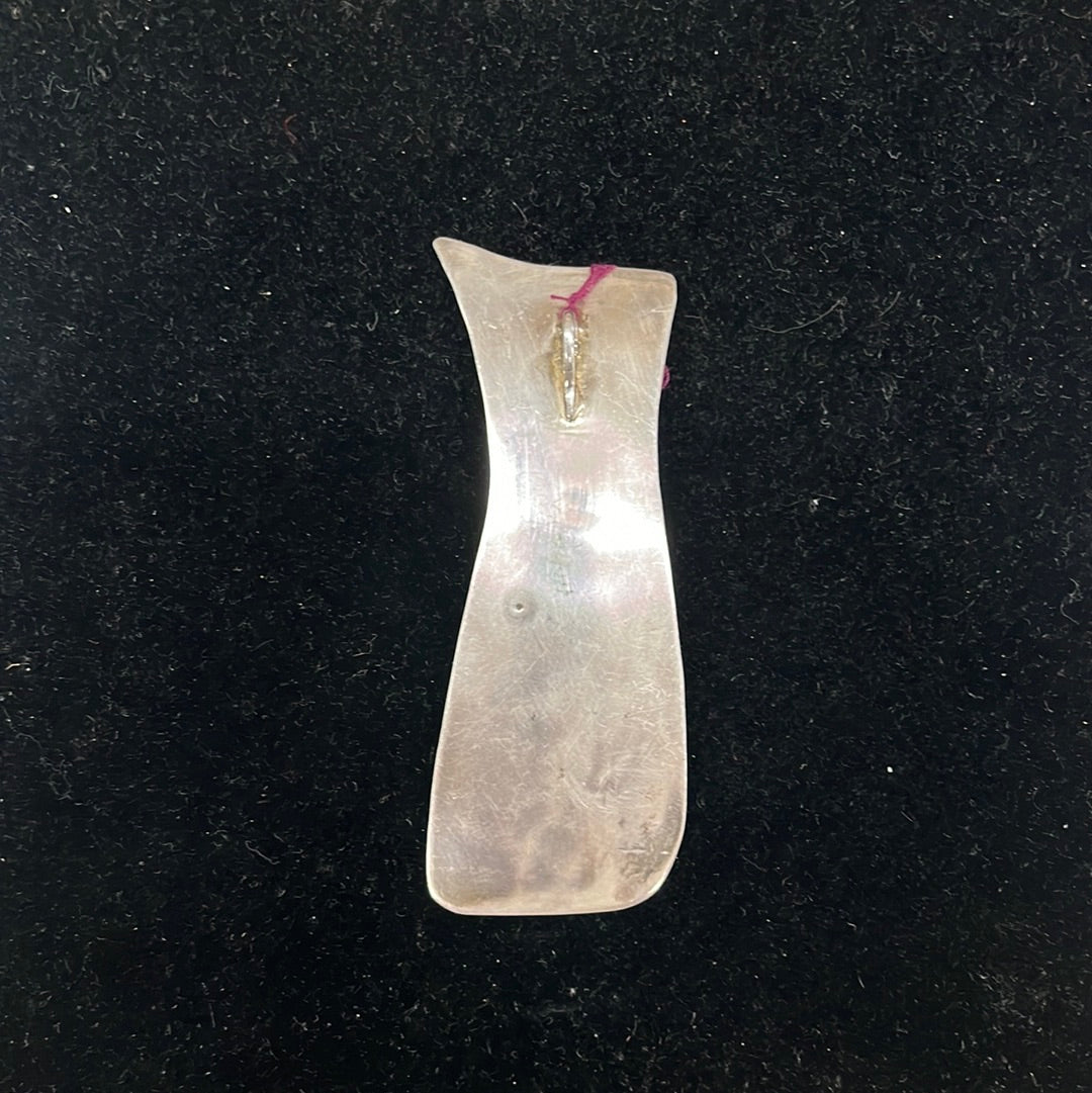 Handmade Sterling Modernist Cat Pendant