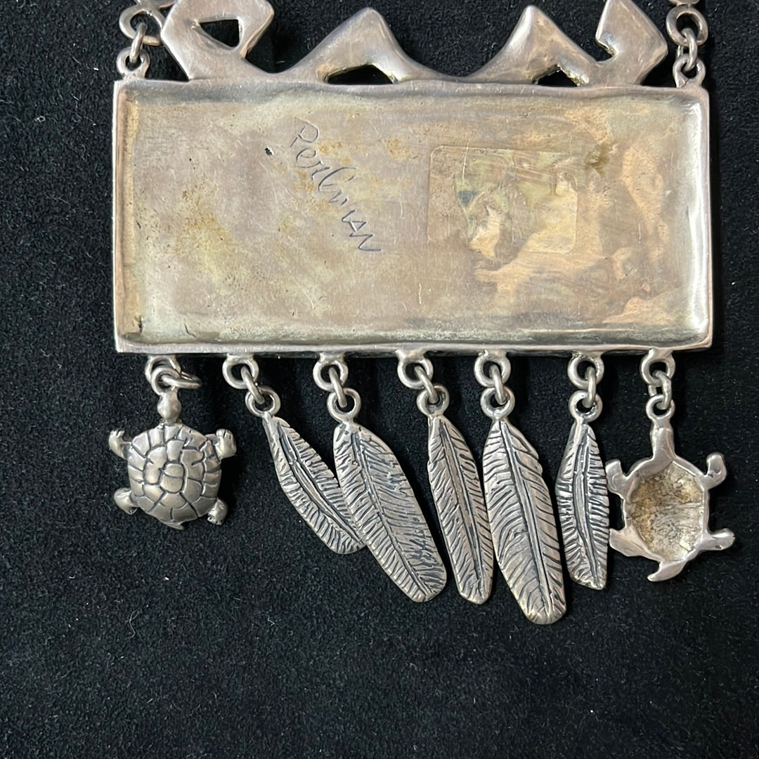 Judy Perlman Sterling Signed Necklace