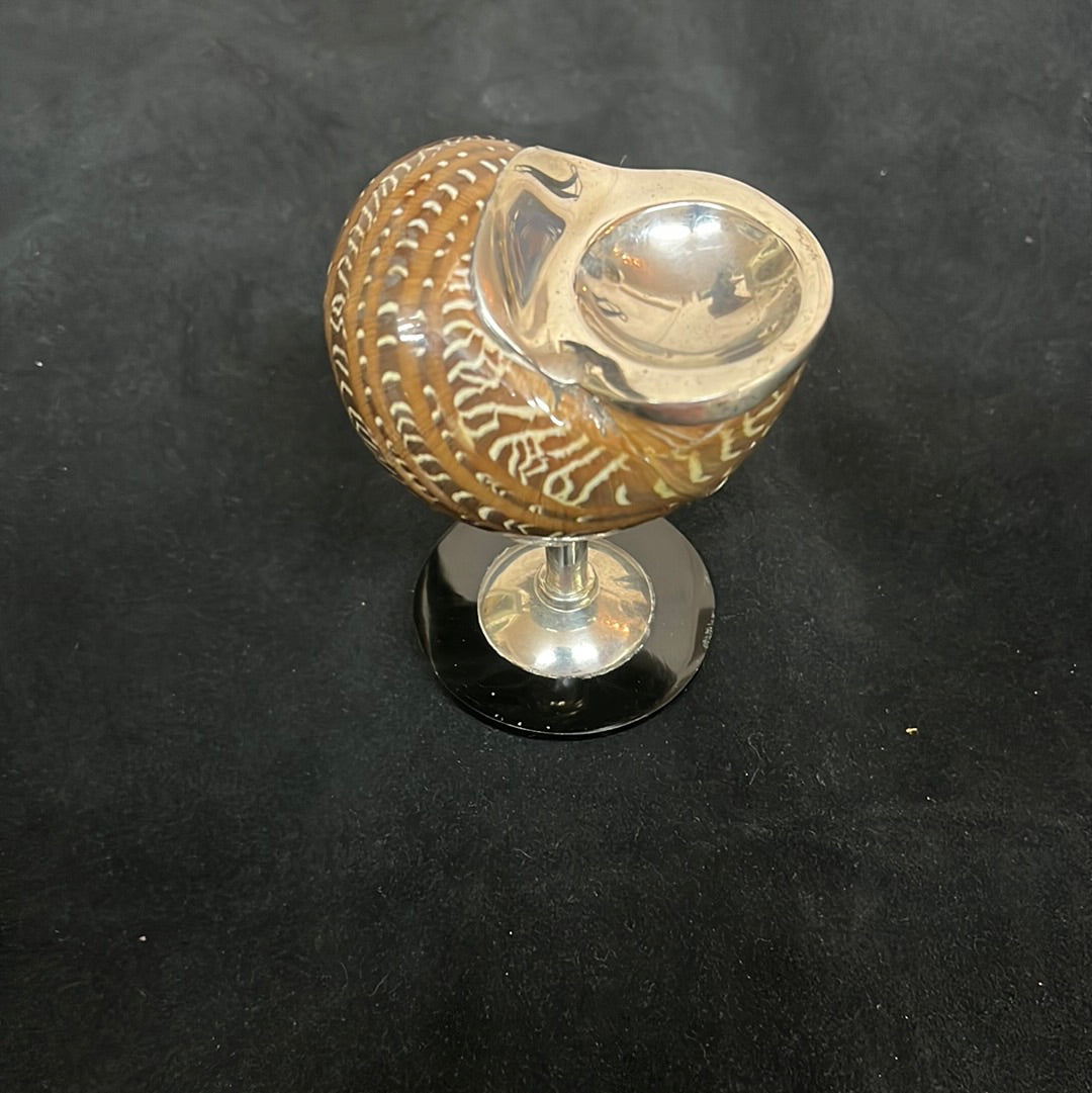 Sterling Silver Shell Salt Cellar