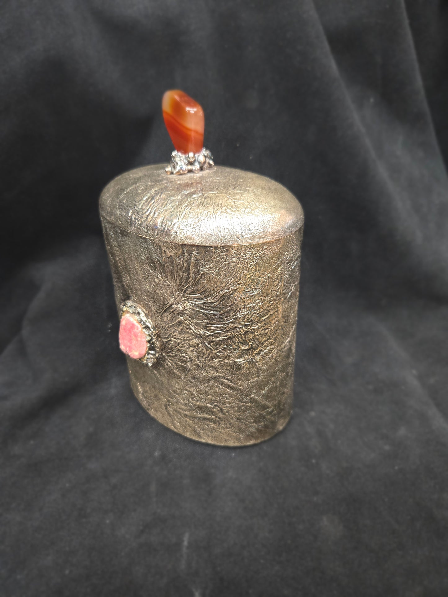 Topazio Sterling Silver Canister