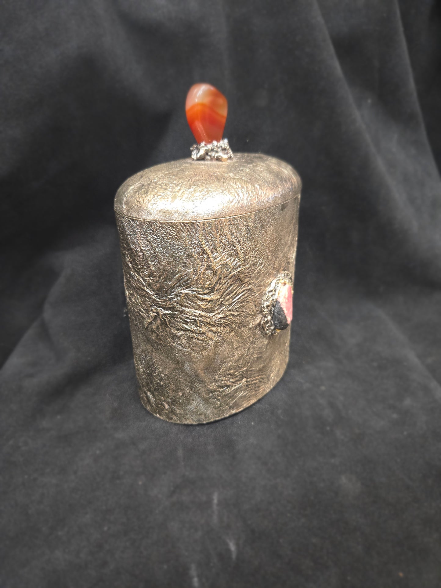 Topazio Sterling Silver Canister