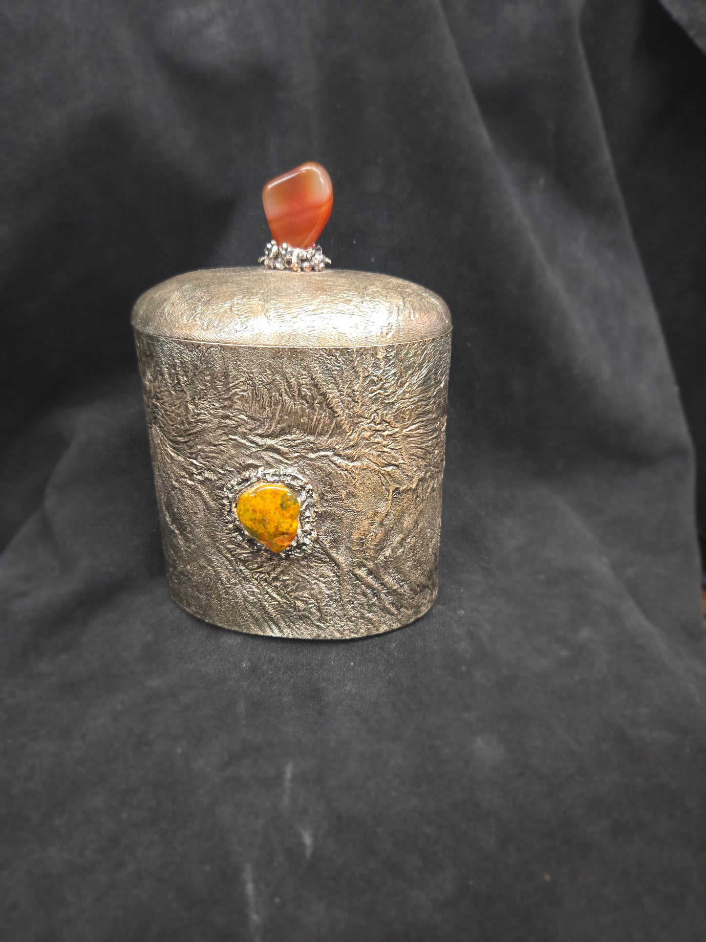 Topazio Sterling Silver Canister