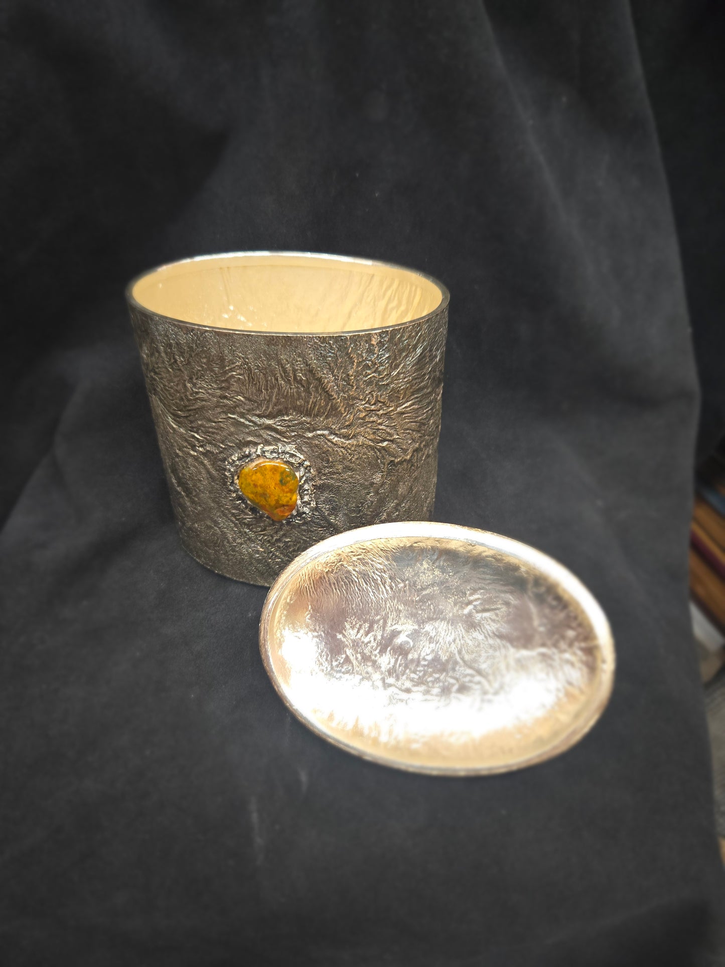 Topazio Sterling Silver Canister