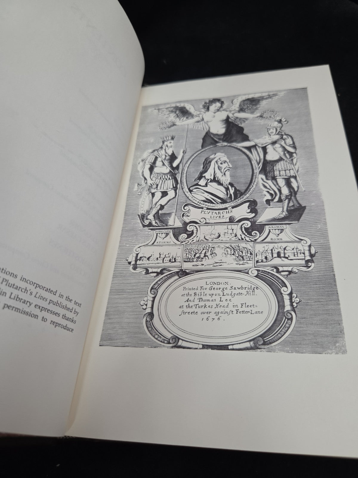 Plutarch Selected Lives 1982 The Franklin Library Greek And Roman Leadership