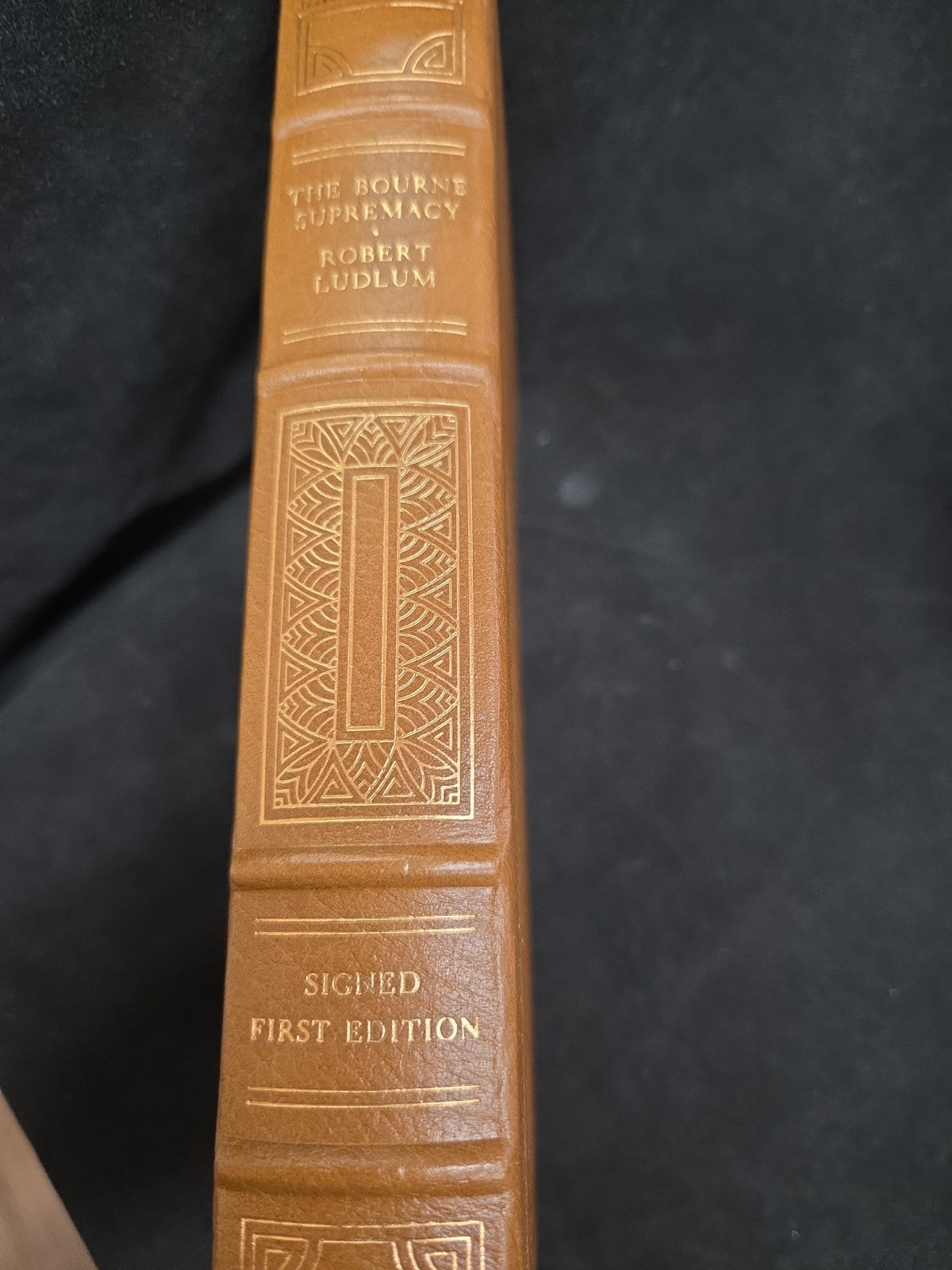 THE BOURNE SUPREMACY by Robert Ludlum - Franklin Library SIGNED 1st EDITION