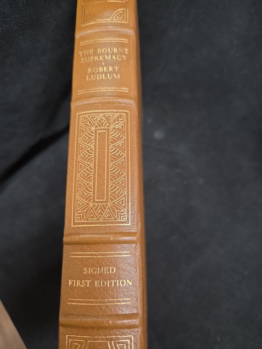 THE BOURNE SUPREMACY by Robert Ludlum - Franklin Library SIGNED 1st EDITION