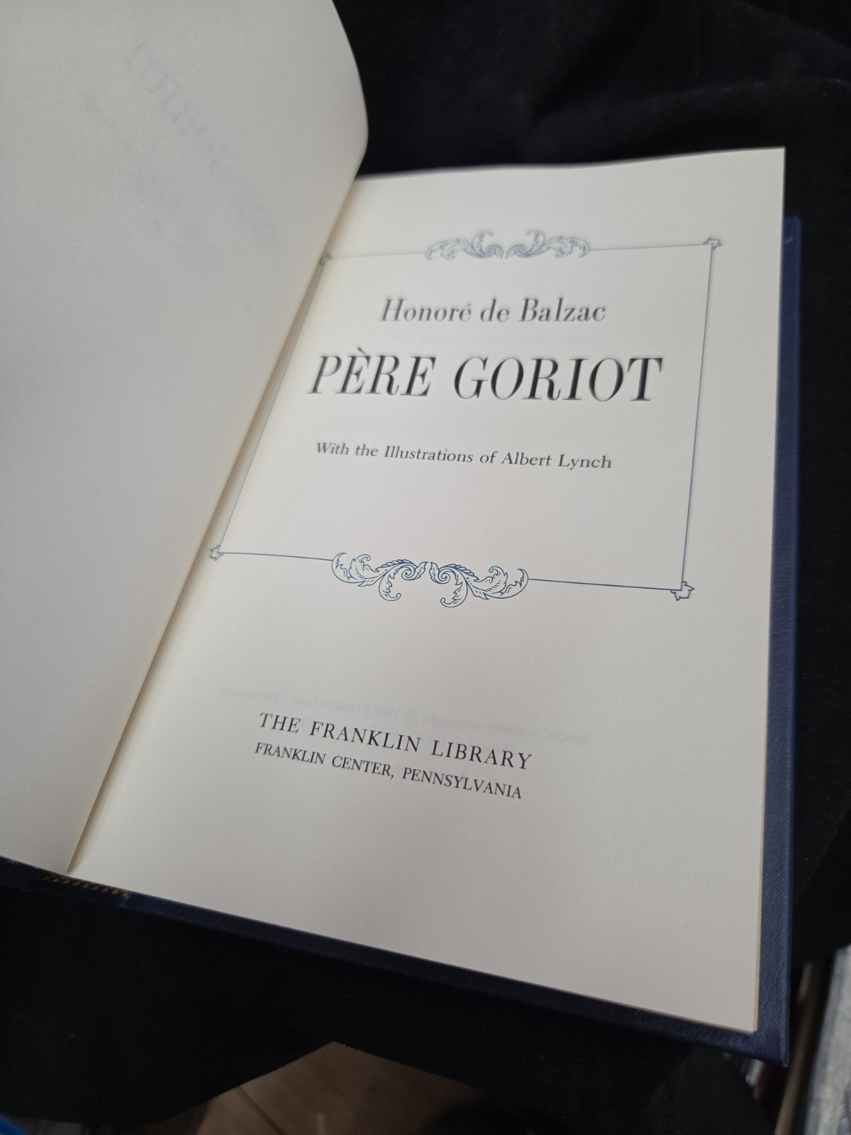 Pere Goriot by Honore de Balzac - Franklin Library Hardcover 1980