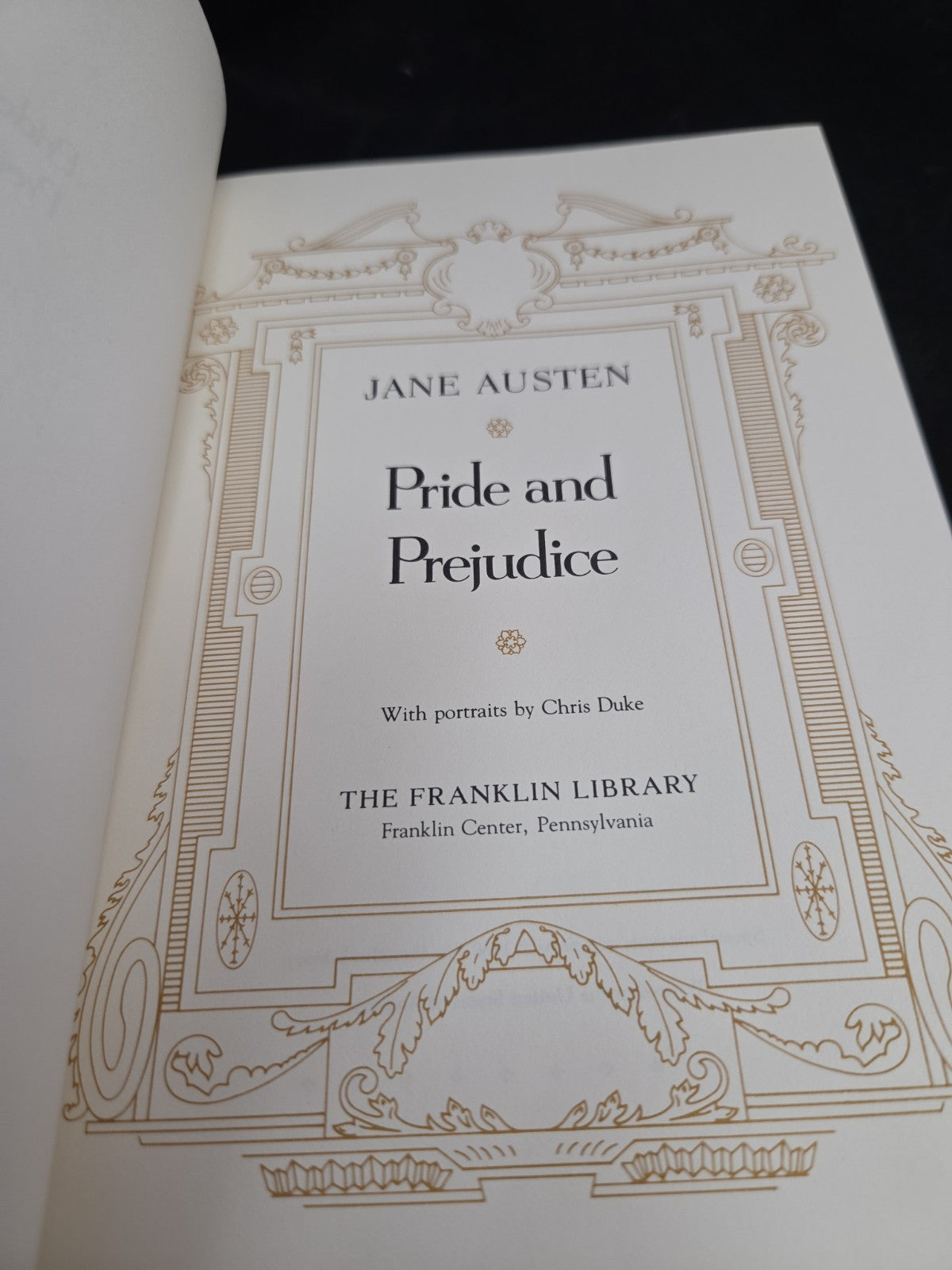Pride and Prejudice by Jane Austen - The Franklin Library - 1980