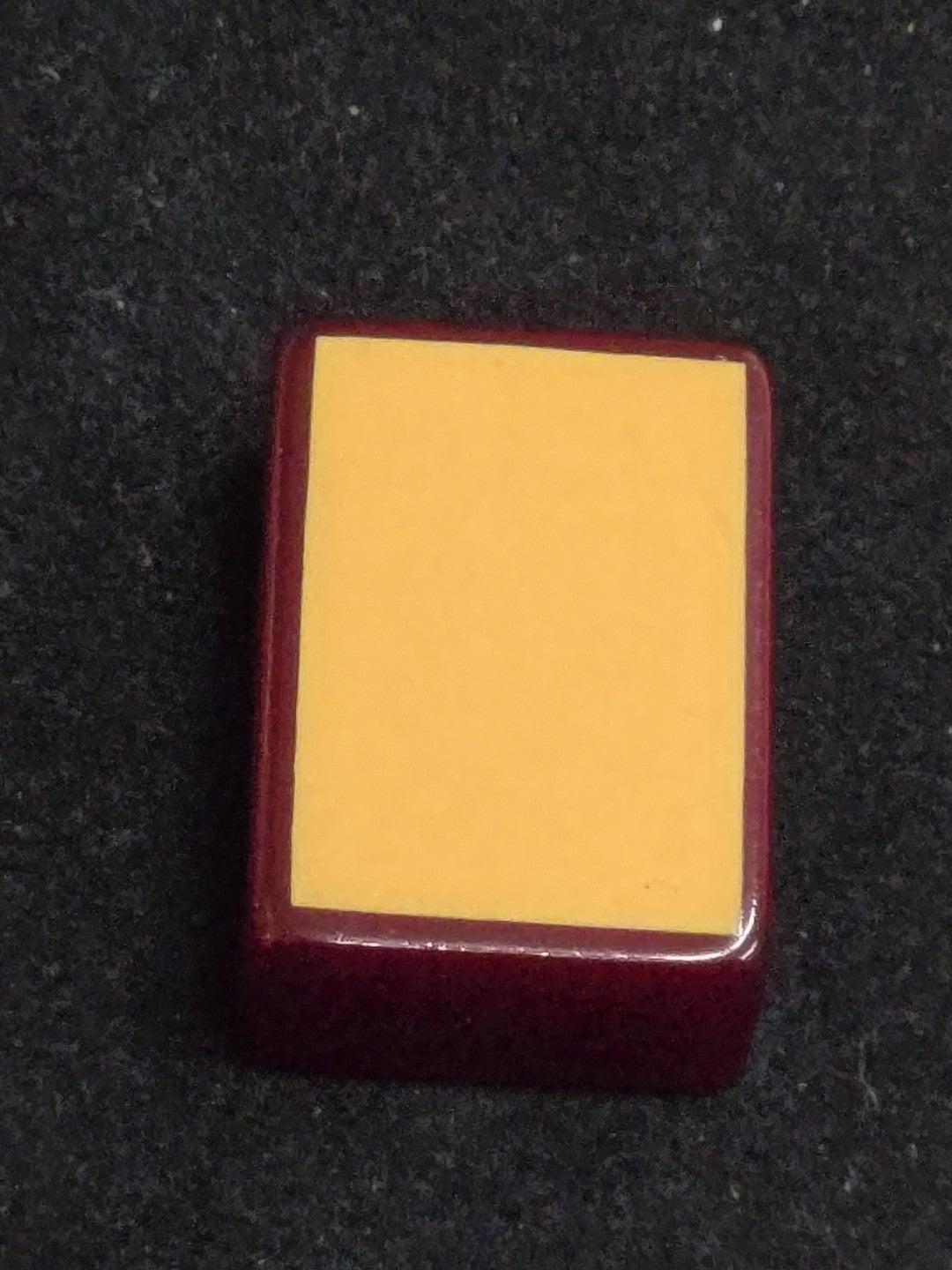 Enrobed Burgundy Bakelite Mahjong Tile Replacement | Five Bams