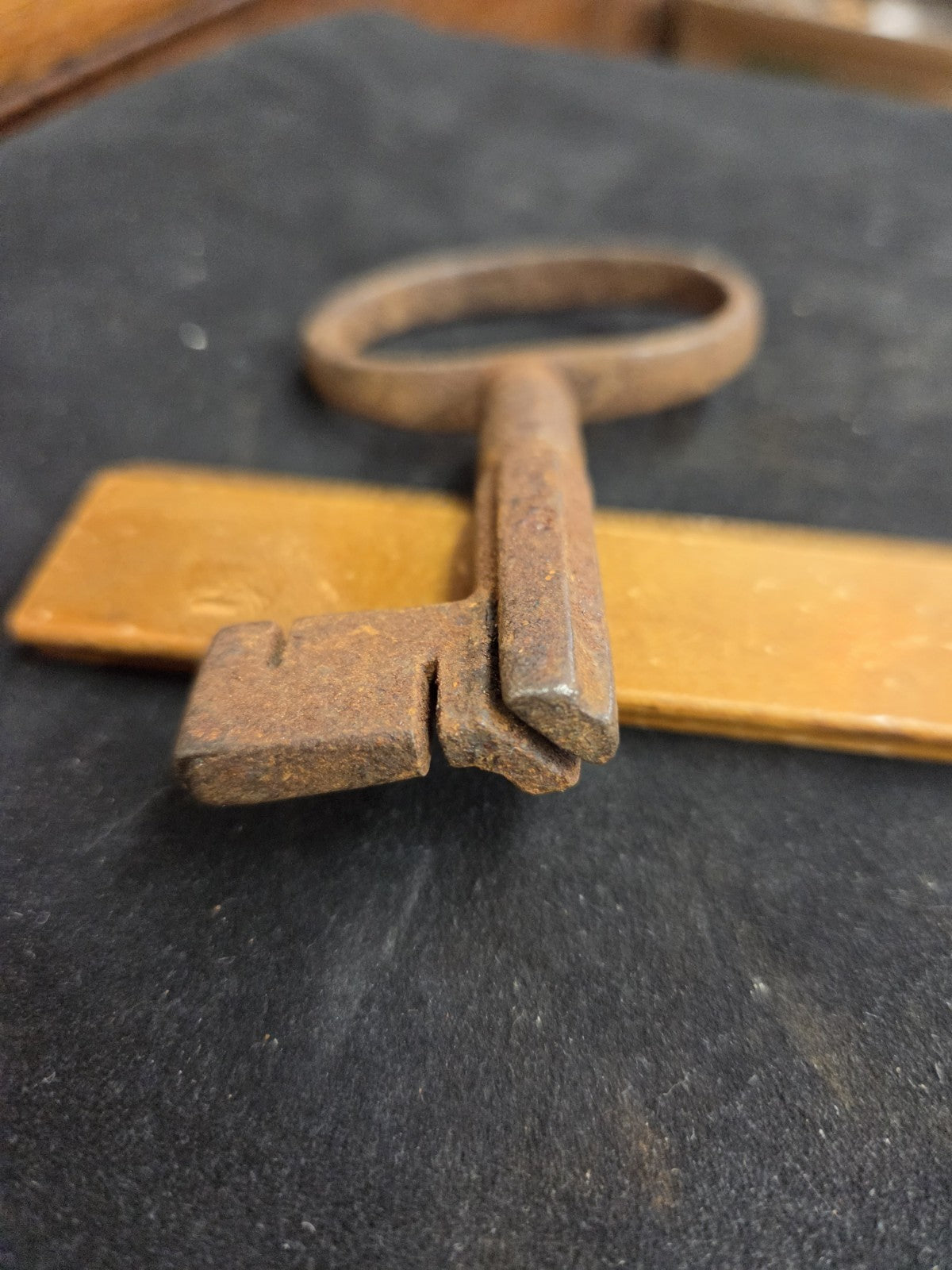 18th Century Castle Church Cast Iron Key Warded