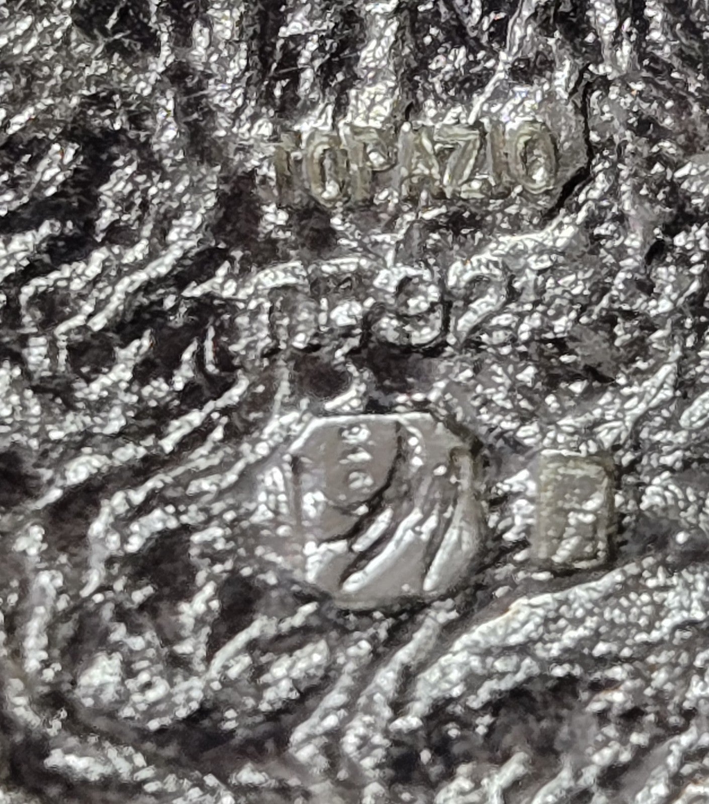 Topazio Sterling .925 Moderrnist Brutalist Silver Biscuit Canister