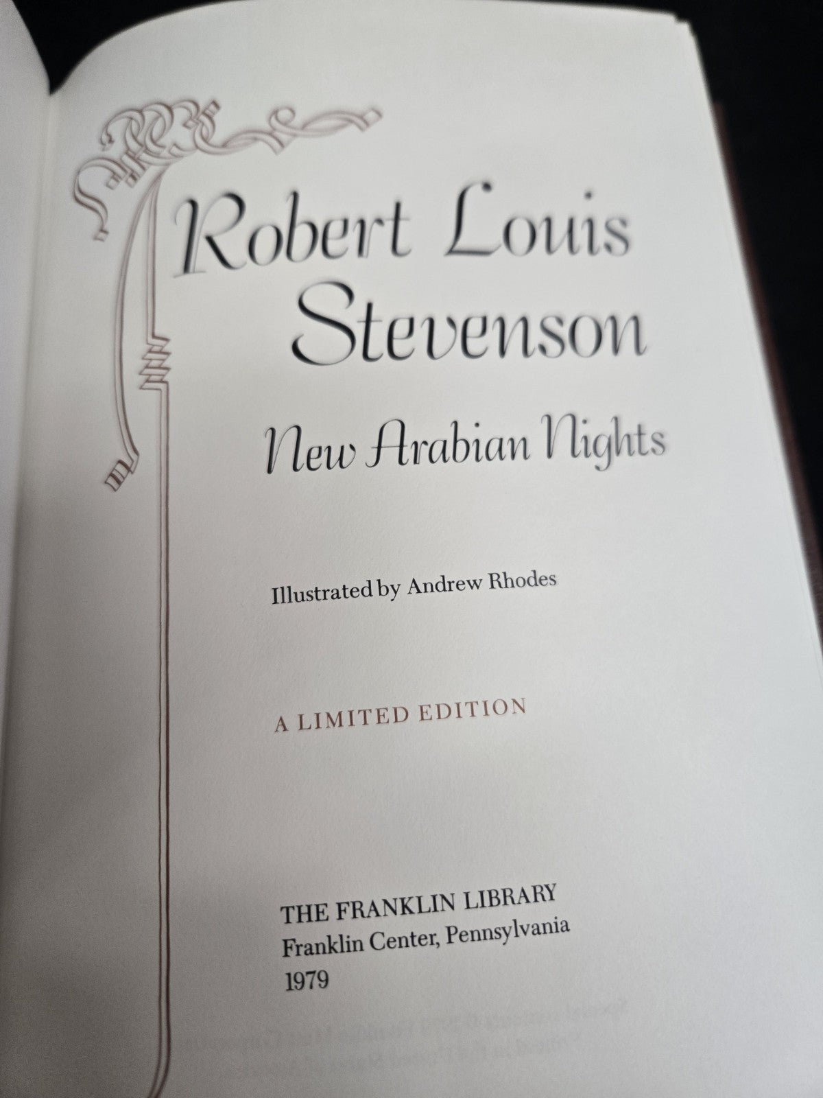 Franklin Library Robert Louis Stevenson New Arabian Nights 1979 Leather HC