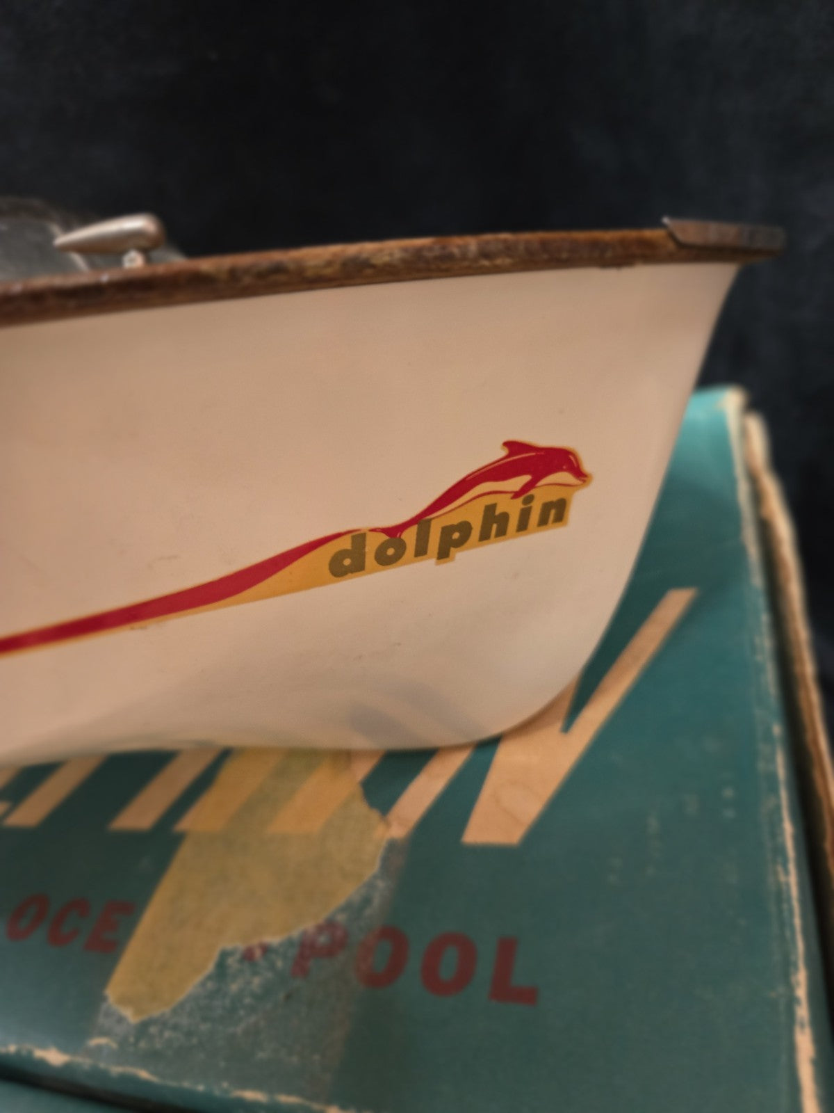 1956 K&O Scott Atwater 33 HP Toy Electric Outboard Motor Fleet Line Dolphin
