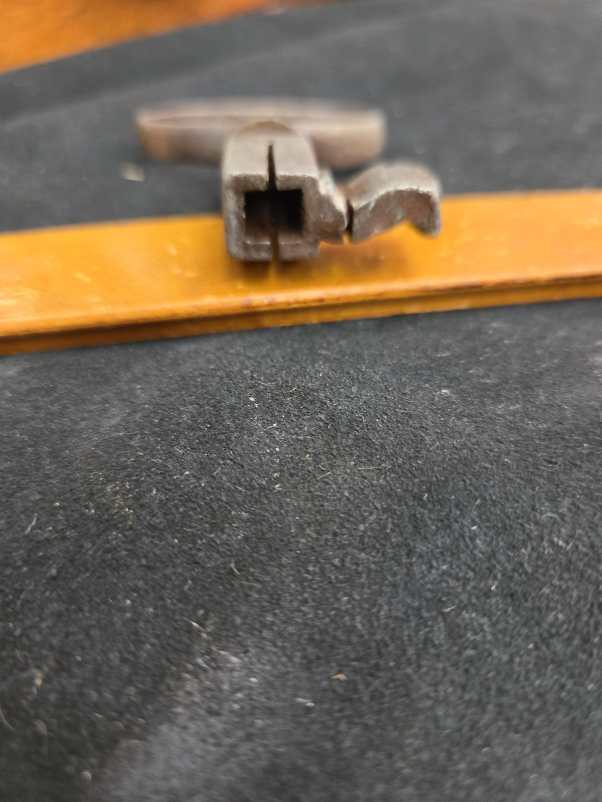 Georgian Rare Steel Cabinet Key Threaded Screw