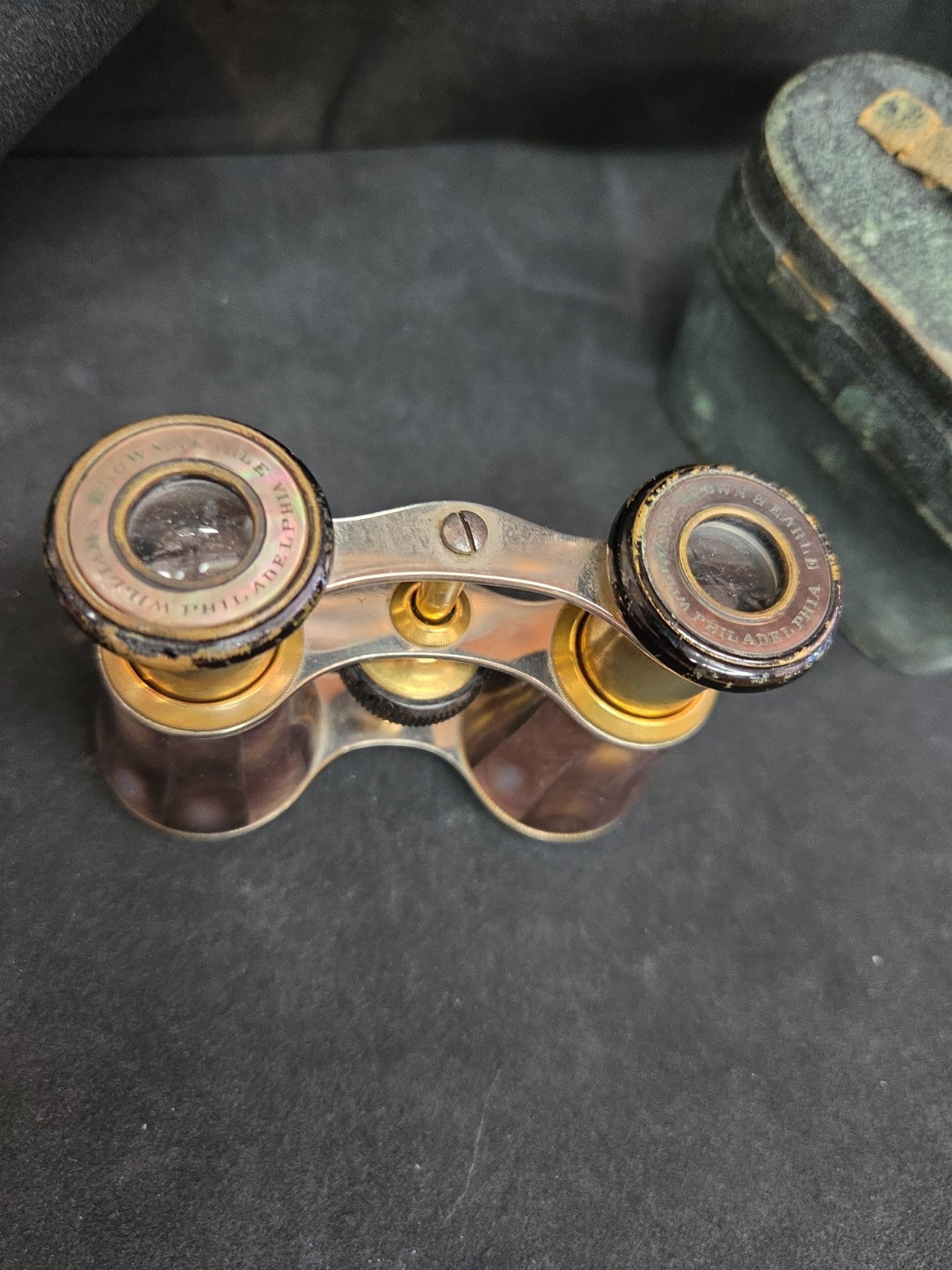 Pair of Williams, Brown & Earle  Mother Of Pearl Opera Glasses