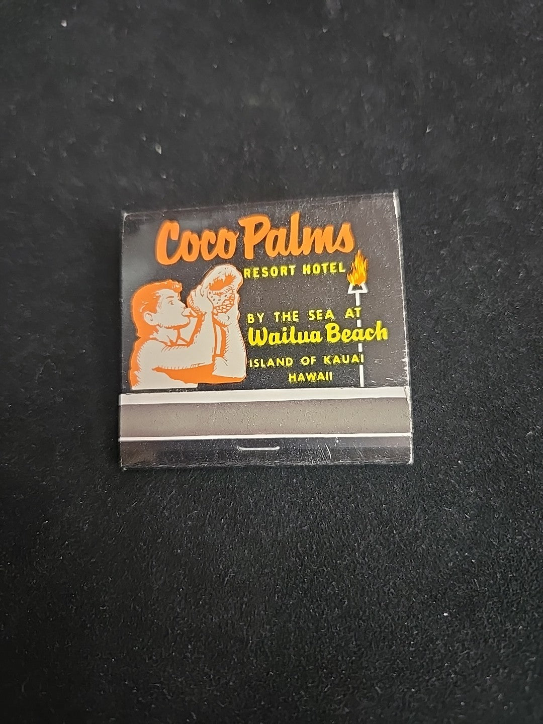 Coco Palms Resort Hotel Matchbook Unstruck Complete Kaui Hawaii