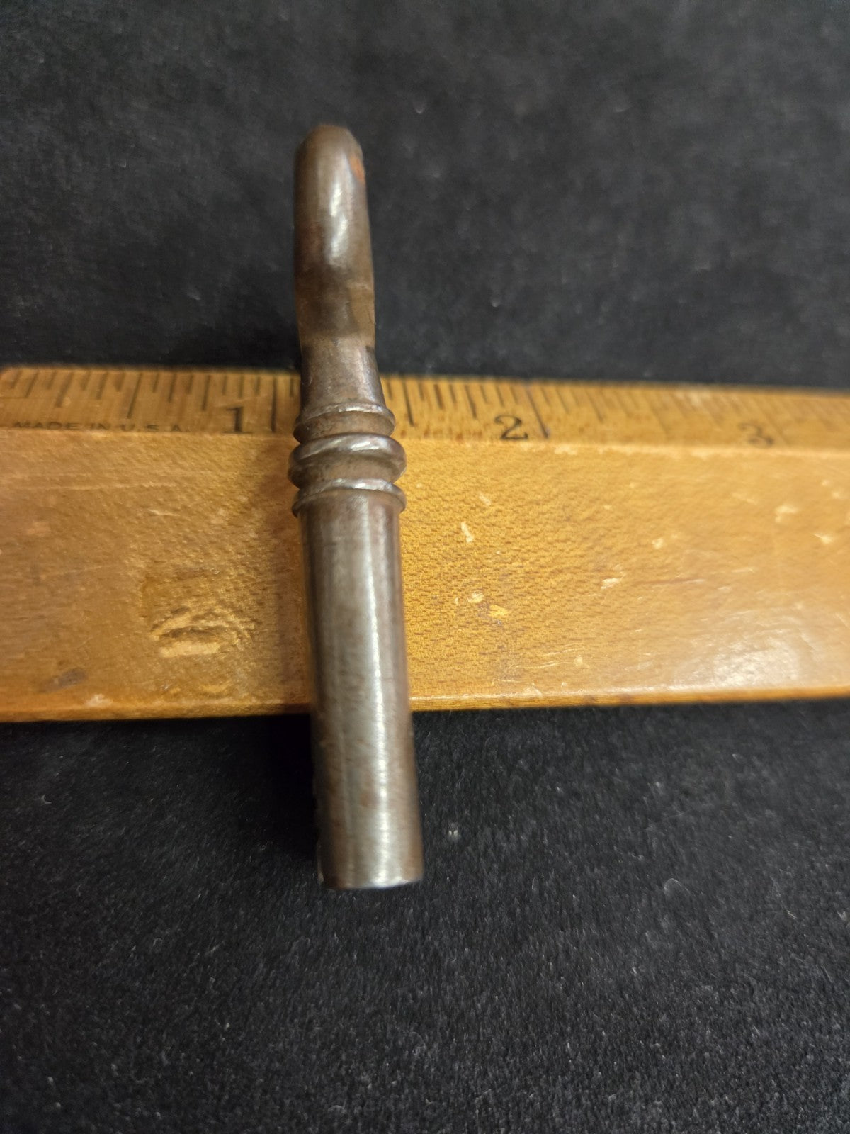 Antique Unusual Warded Ward Key Skeleton Iron Open Barrel