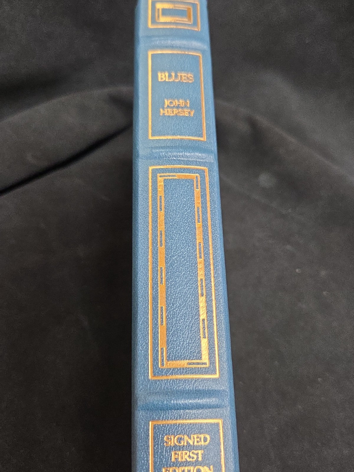 Signed First Edition “Blues” John Hersey 1987 Franklin Library Leather Bound