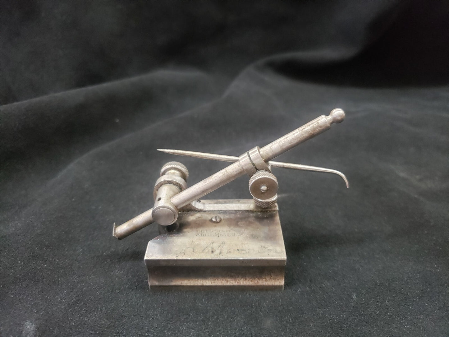 Vintage Starrett Surface Gage with 7 1/2" and 12" Spindles