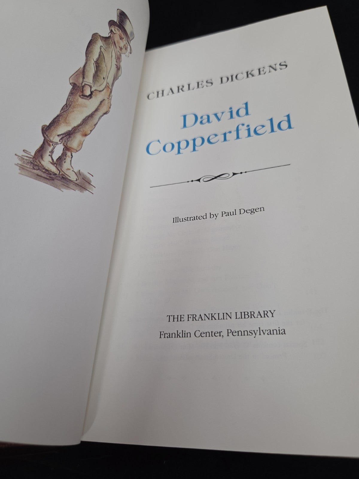 FRANKLIN LIBRARY: CHARLES DICKENS: DAVID COPPERFIELD: ENGLAND: 19TH CENTURY