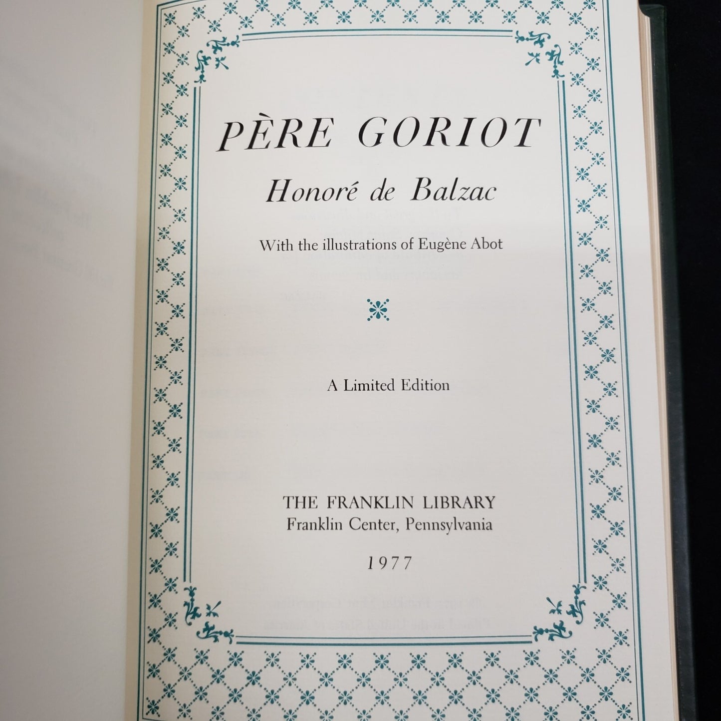 Pere Goriot,  Honore de Balzac  Library 100 GREATEST BOOKS