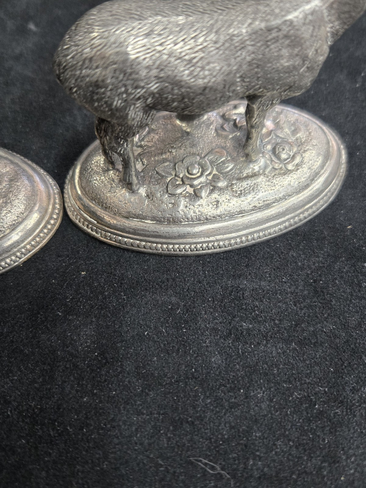 James Dixon & Son Pair Silver Plated Stag Candle Holders 19th Century