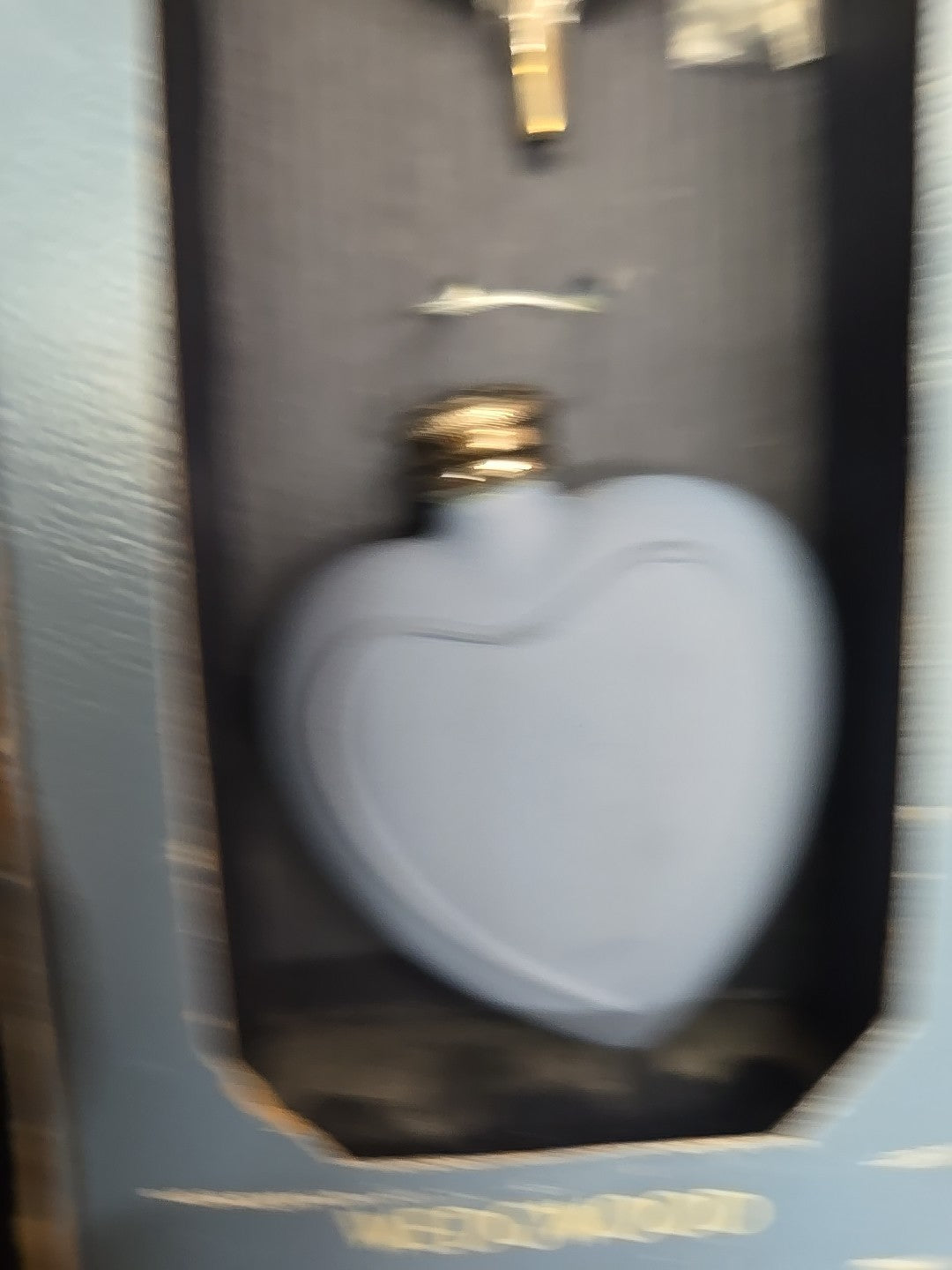 Heart Cupid Jasperware Scent Potion Perfume Wedgwood England Bottle W/ Funnel