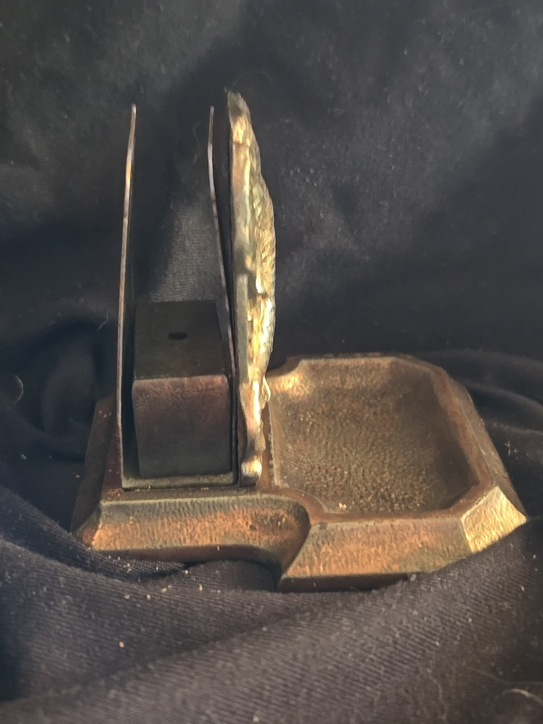 Antique Cast Iron Elephant Match Book Holder C.J.O. Judd Victorian