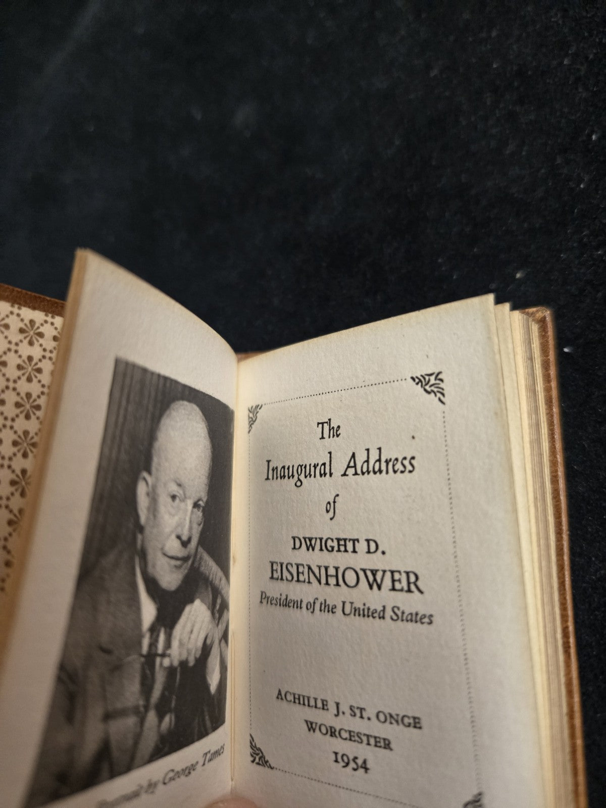 1954 Inaugural Address Dwight David Eisenhower– St. Onge