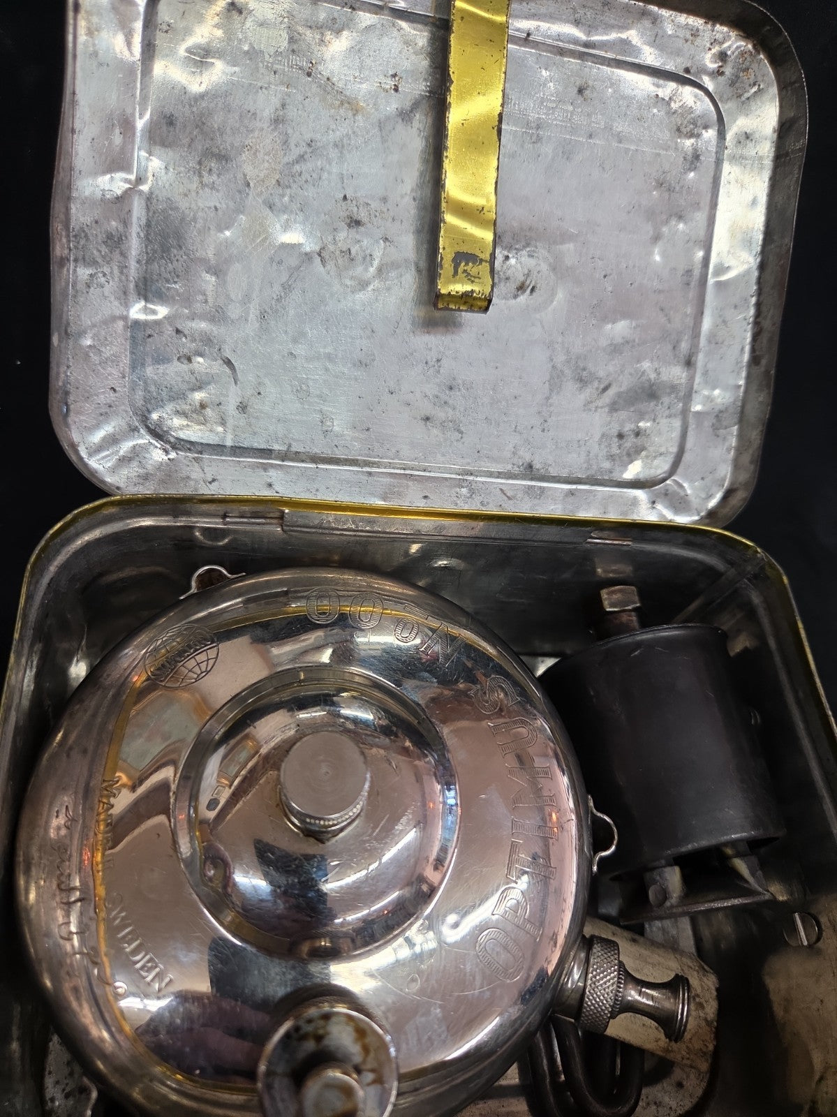 1950's Optimus No. 00 Chrome Plated Camping Stove Untested