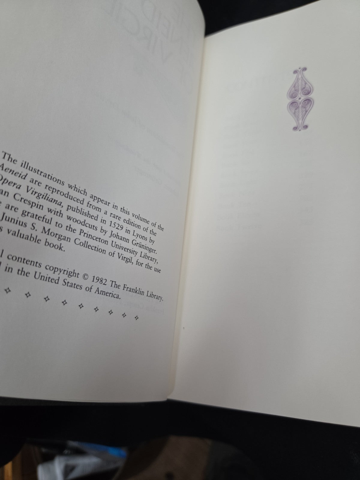 Franklin Library Aeneid Virgil 1982 