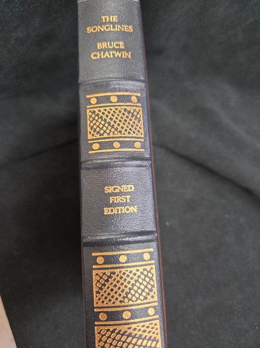 The Songlines by Bruce Chatwin (1987, HC) SIGNED 1st Franklin Library Leather
