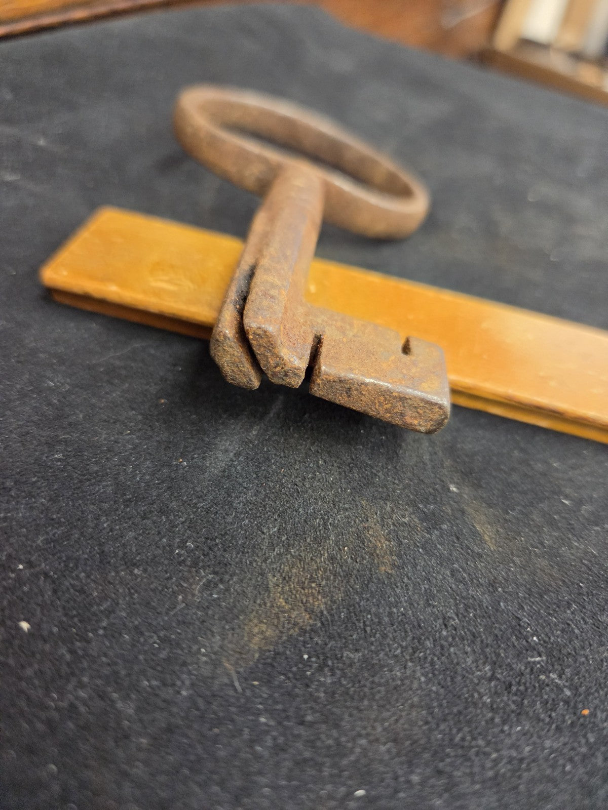 18th Century Castle Church Cast Iron Key Warded