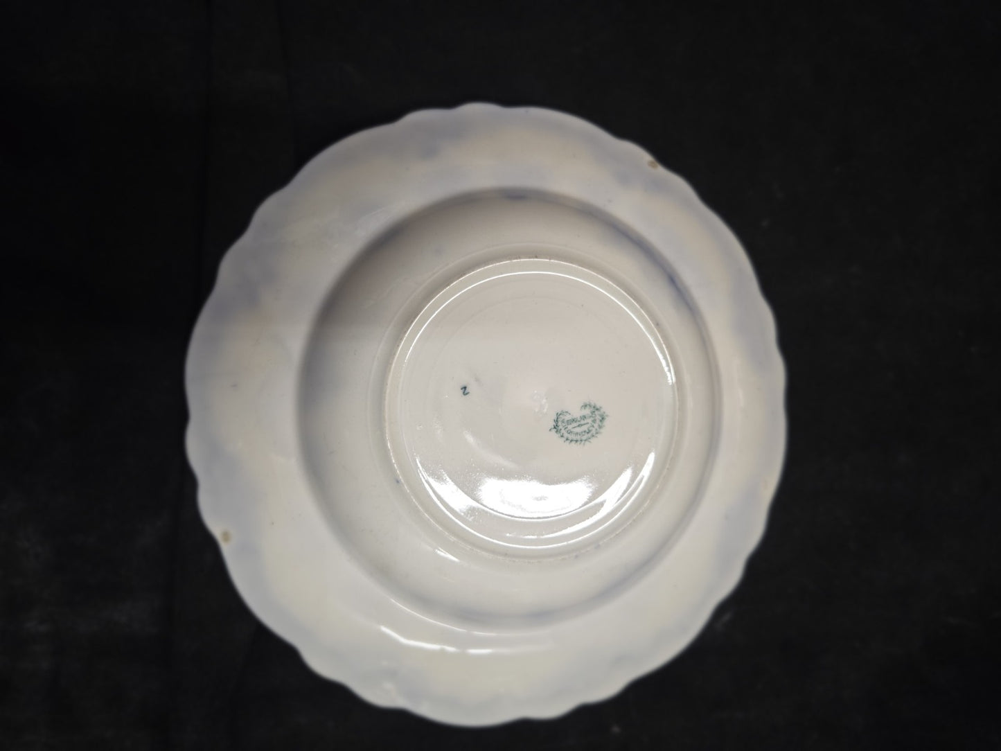 W.H. Grindley England Flow Blue 10" Soup Bowl