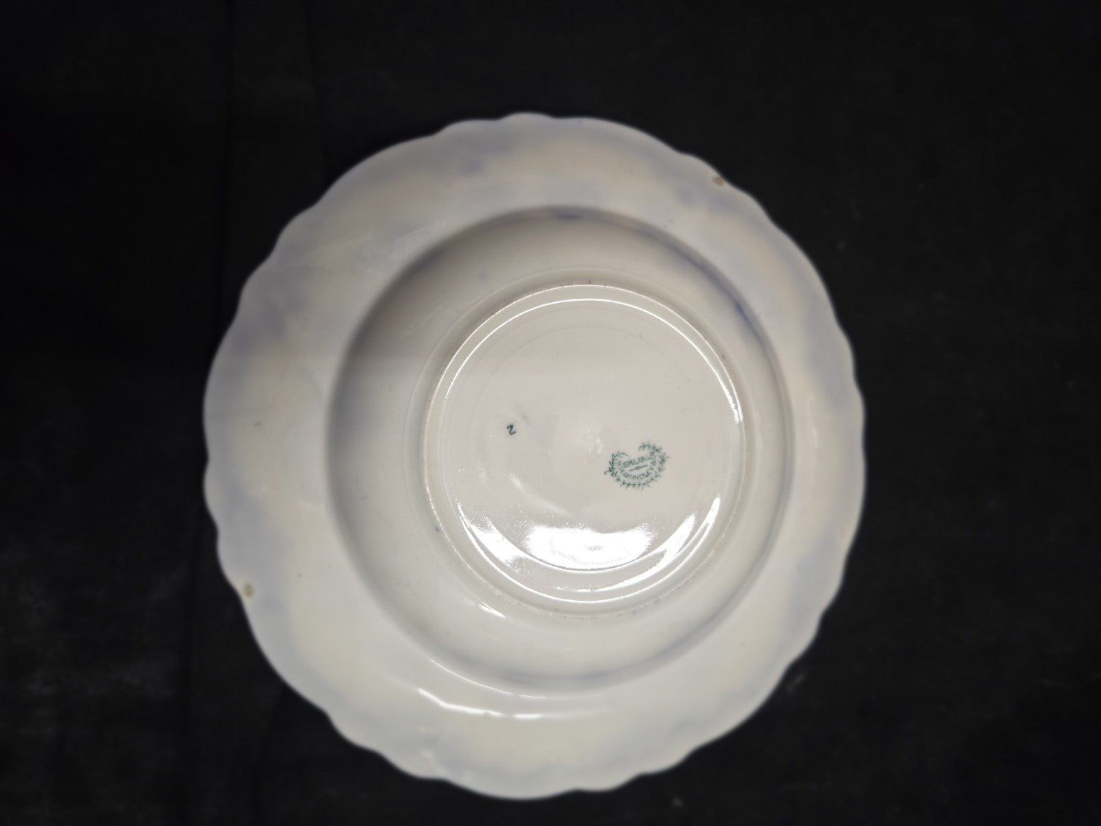 W.H. Grindley England Flow Blue 10" Soup Bowl
