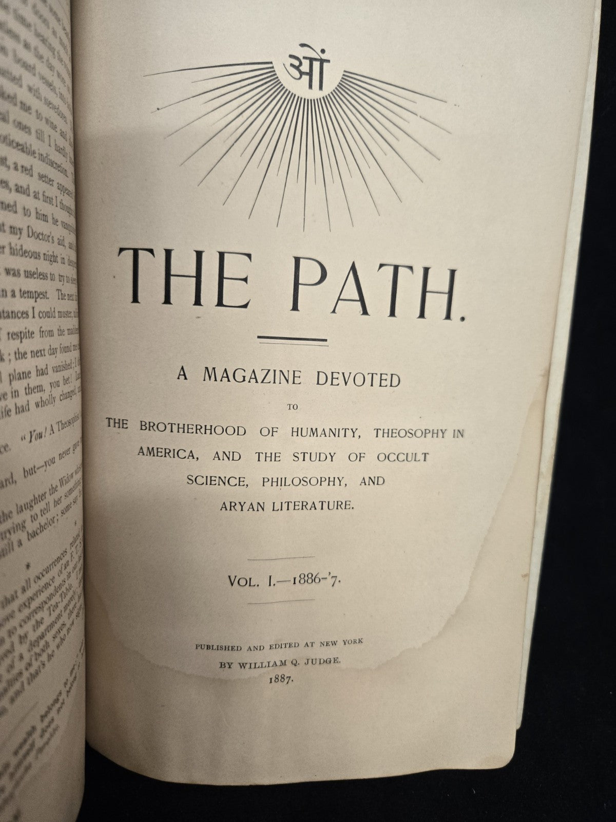 The Path | 1886-1887 | Vol. 1, Nos. 7-12. 1886-1887 | William Q. Judge | Occult