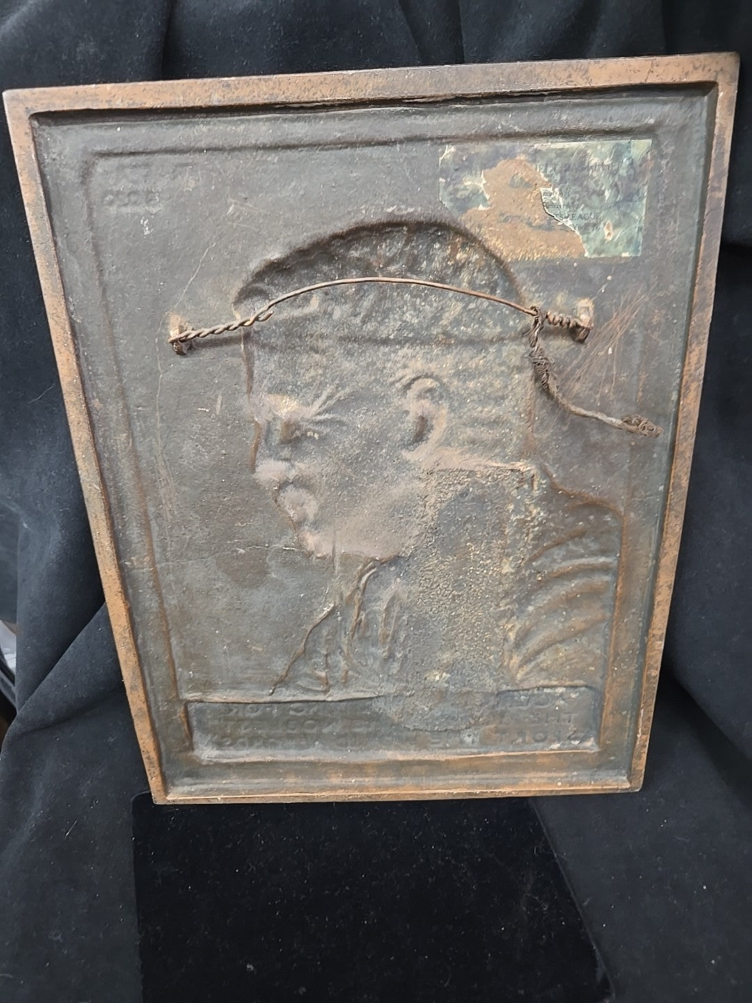 Theodore Roosevelt 13x10 Relief Bronzed Sculpture James Earle Fraser 1920