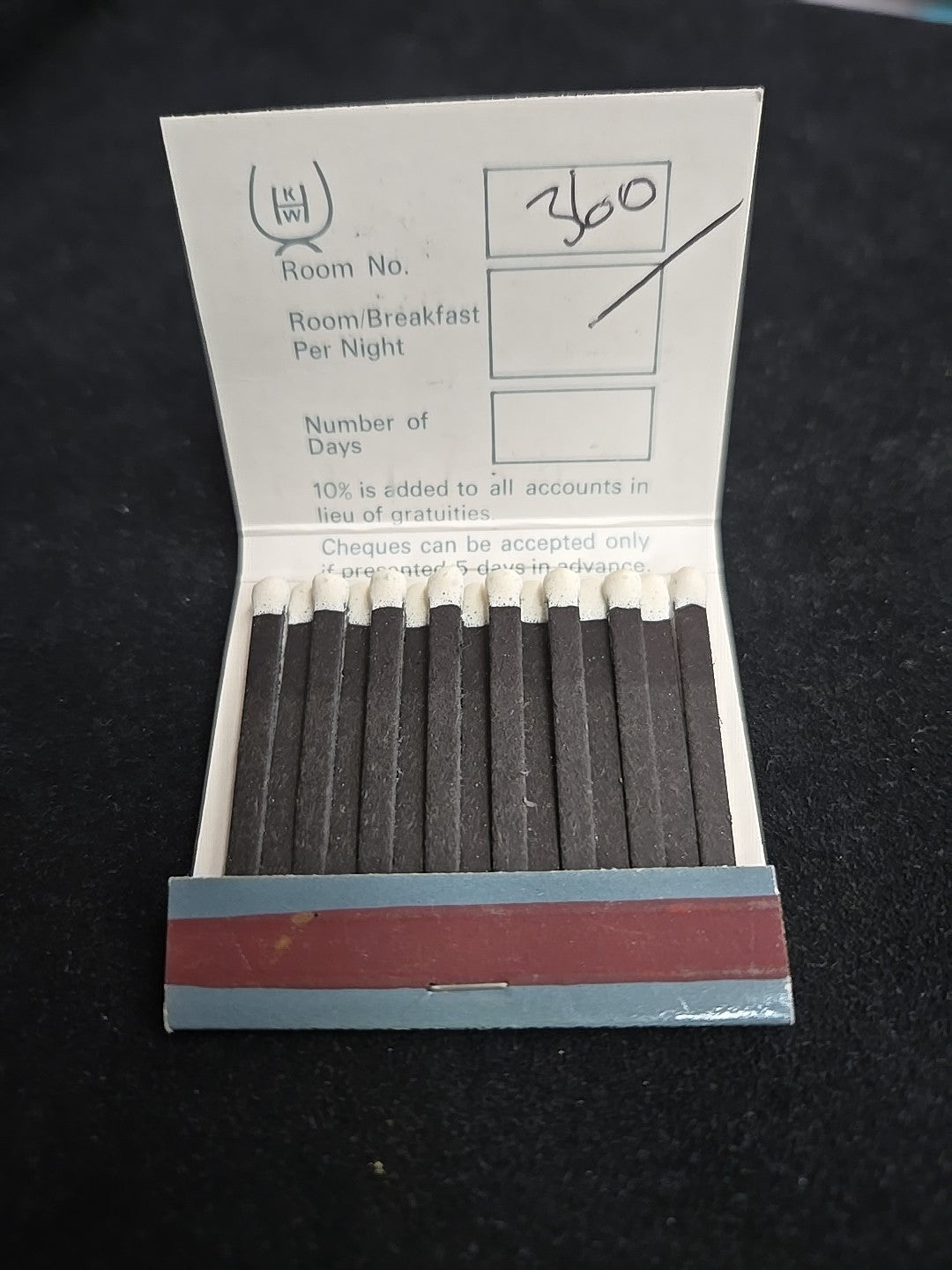 Vintage Royal Hibernian Hotel Dublin Matchbook