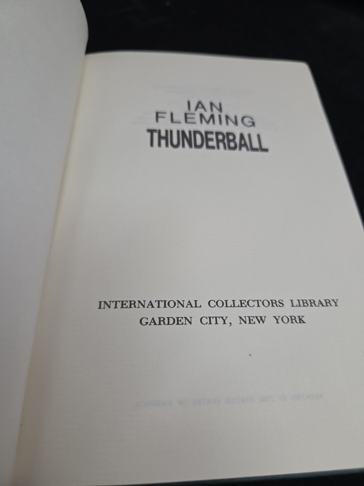 THUNDERBALL by Ian Fleming James Bond 1961 International Collectors Library