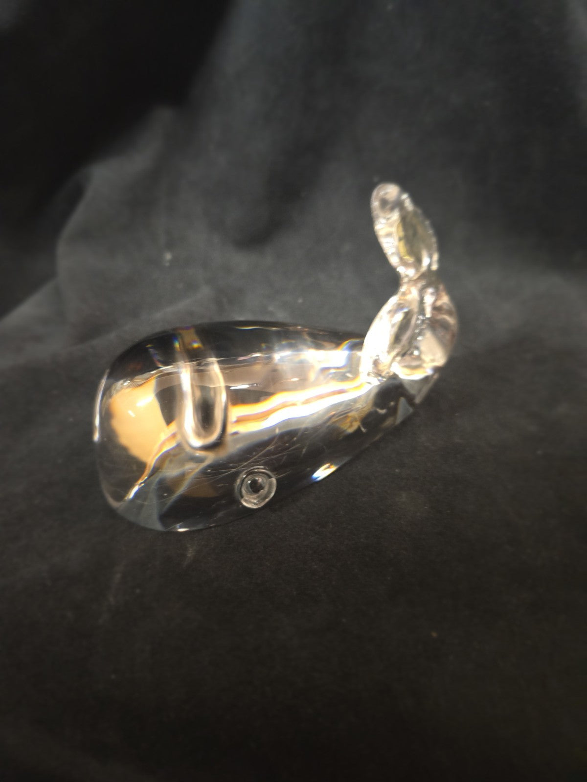Steuben MCM Sperm Whale Paperweight  Signed
