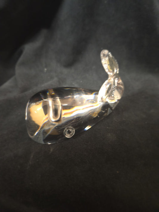 Steuben MCM Sperm Whale Paperweight  Signed